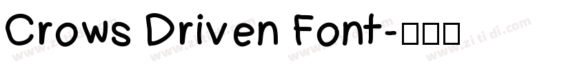 Crows Driven Font字体转换